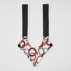 Kadın Bağcıklı Karışık Daire Desenli